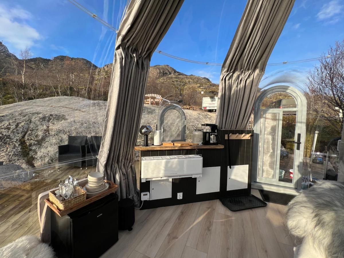 Lofoten Glampingdome Myrland Eksteriør billede
