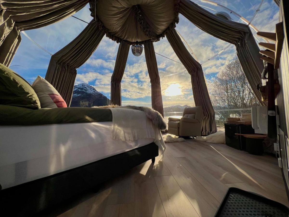 Lofoten Glampingdome Myrland Eksteriør billede