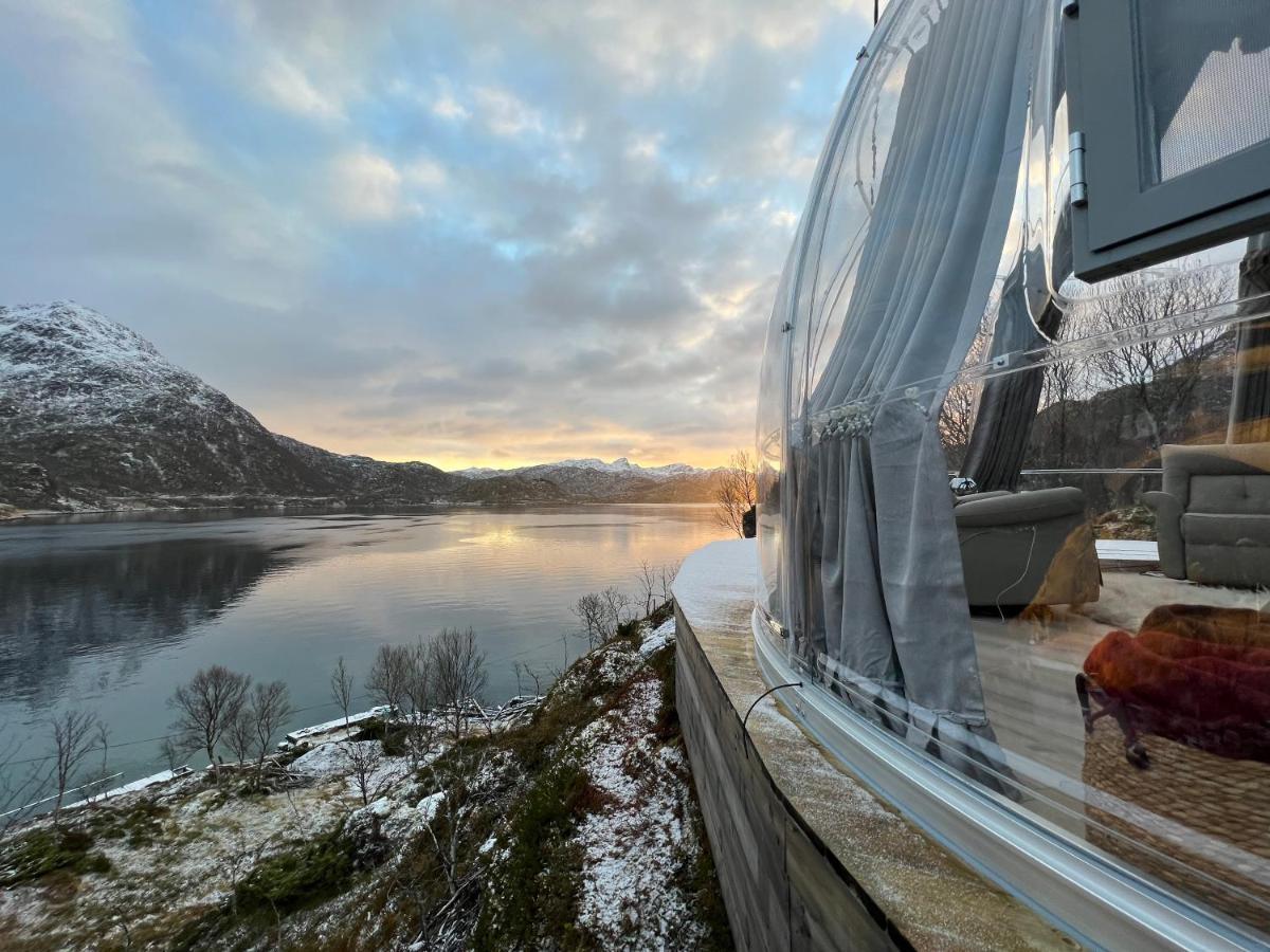 Lofoten Glampingdome Myrland Eksteriør billede