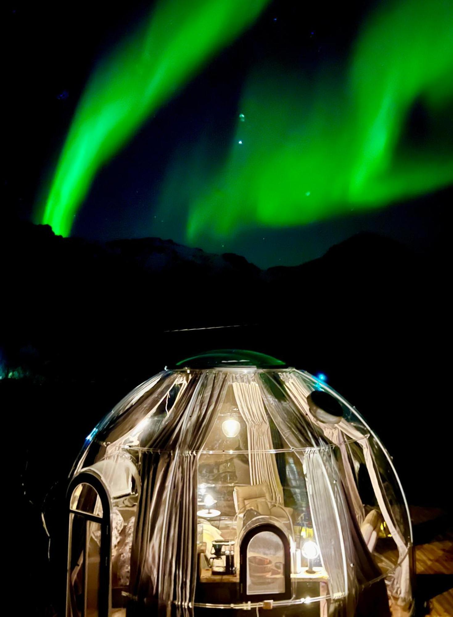 Lofoten Glampingdome Myrland Eksteriør billede