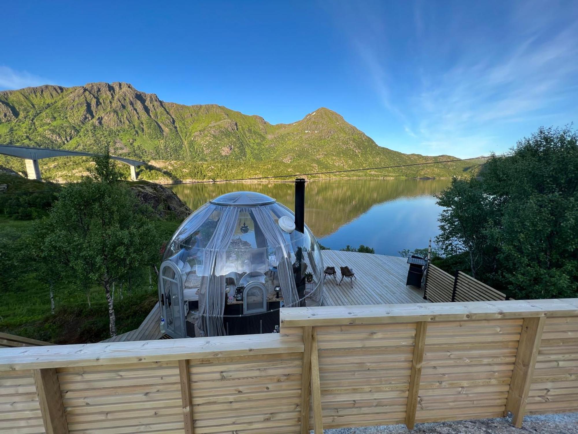 Lofoten Glampingdome Myrland Eksteriør billede