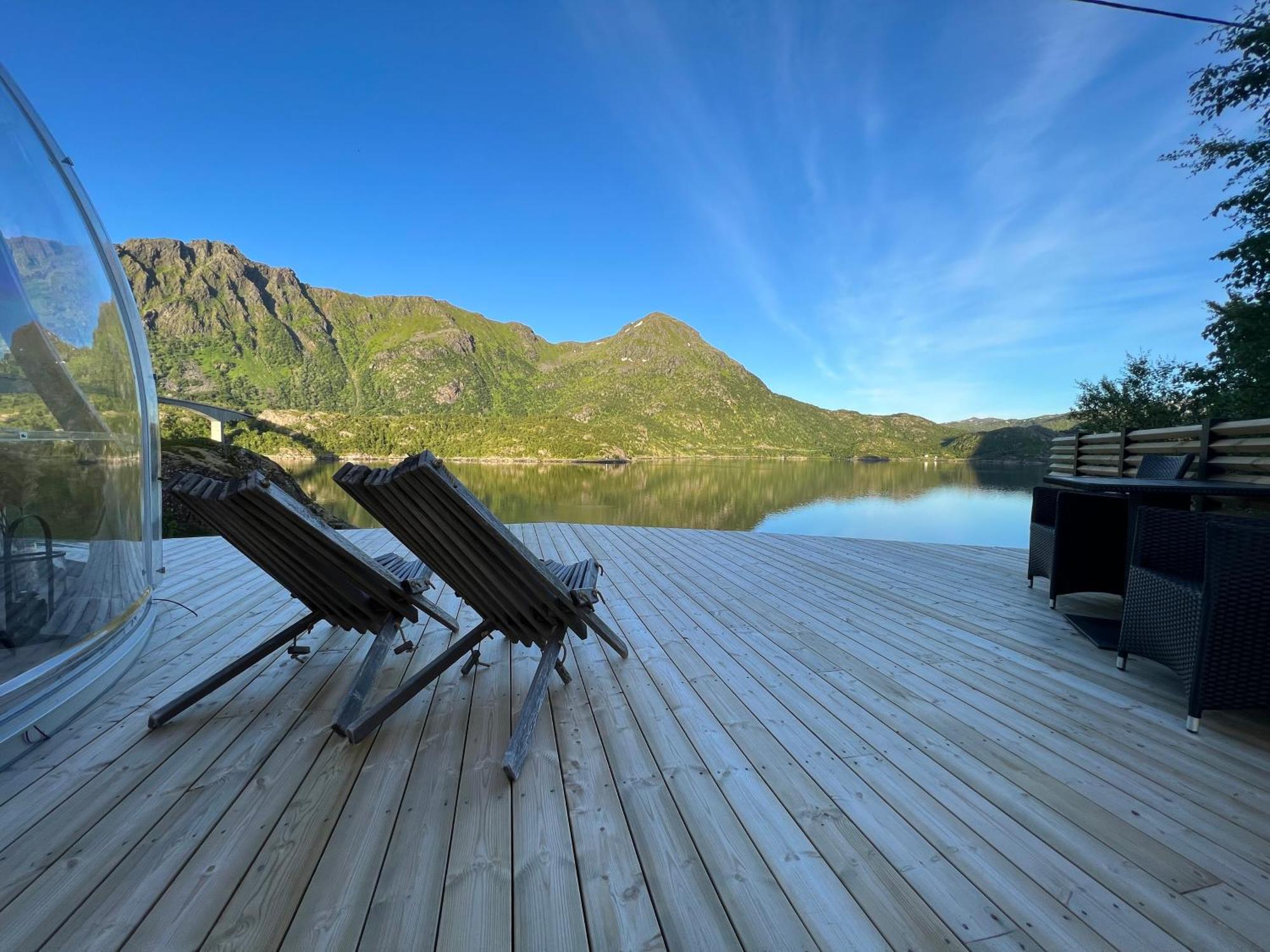 Lofoten Glampingdome Myrland Eksteriør billede